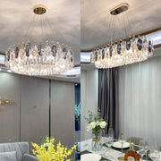 JC Luxurious K9 Crystal Chandelier Modern Ceiling Light Fixtures Set