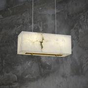 Alabaster Cuboid Dining Room Chandelier - jchandelier