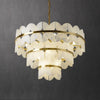 Alabaster Multi-Layer Butterfly Round Chandelier - jchandelier