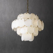 Alabaster Magnolia Multi-tiered Round Chandelier - jchandelier