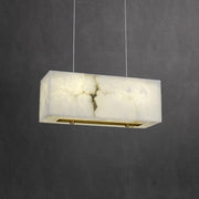 Alabaster Cuboid Dining Room Chandelier - jchandelier