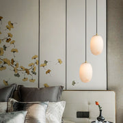 JC Alabaster Bedside Pendant Light