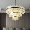 Alabaster Multi-Layer Butterfly Round Chandelier - jchandelier