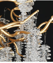 JC Branch Luxury Long Snowflake Crystal  Chandelier