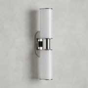 Harlin Modern Milk Glass 2-Light Wall Sconce