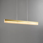 Alabaster Simple Linear Kitchen Island Chandelier - jchandelier