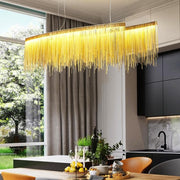 Alisa Luxury Length Chain Tassel Chandelier - jchandelier