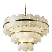 Alabaster Multi-Layer Butterfly Round Chandelier - jchandelier