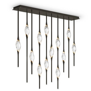 Callista Modern Crystal Linear Dining Room Chandelier