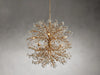 Eamon Crystal Flowers Creative Round Chandelier 8-Light