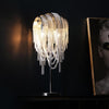 JC Liz Luxury Hardware Aluminum Chain Tassel Table Lamp