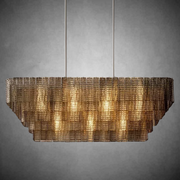 Sirena Smoke Rectangle Chandelier 59"