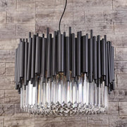 Modern Classic Black Crystal Round Chandelier 24"/ 32"/40"