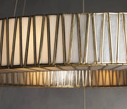 Jared Modern Round Two-Tier Chandelier 47", 60"