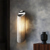 Alisa Luxury Plated Aluminum Chain Tassel Long Wall Lamp - jchandelier