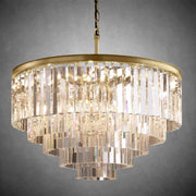 1920s Odaon Art Deco Round Chandelier 20"32"44"