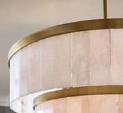 JC Alabaster 3 Tier Chandelier