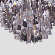 Zinnia Spiral Tiered/ Layered Crystal Staircase Chandelier