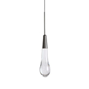 JC Raindrop Glass Solitaire Single Pendant Light