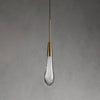 JC Raindrop Glass Solitaire Single Pendant Light