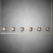 Bille De Crystal Ball Linear Chandelier 48” 60"