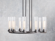 Celestia Modern Glass Round Chandelier