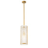 Reflecto Modern Glass Chandelier - Gold