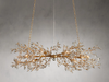 Eamon Crystal Flowers Creative Linear Chandelier 43", 68"