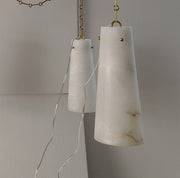 JC Alabaster Modern 1-Light Marble Wall Sconces