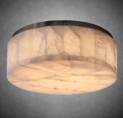 Rivaga Calcite Round Flushmount 6"10"14"