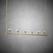 Bille De Crystal Ball Linear Chandelier 48” 60"