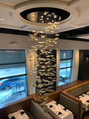 Coastal Sands Wave Glass Chandelier, Artisic Handmade Glass Chandelier chandeliers for dining room,chandeliers for stairways,chandeliers for foyer,chandeliers for bedrooms,chandeliers for kitchen,chandeliers for living room Kevinstudiolives   