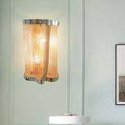 JC Ashley Aluminum Chain Tassel Wall Sconce