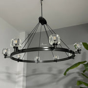 JC Delmar Series Glass Chandelier