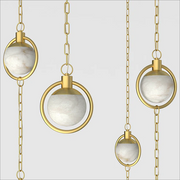 Tierna Alabaster Chandelier 2 Lights