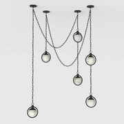 Tierna Alabaster Chandelier 4 Lights