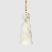 JC Lamont Alabaster Modern 2-Light Marble Chandelier