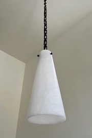 JC Alabaster Modern 3-Light Marble Chandelier