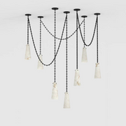 JC Alabaster Modern 7-Light Marble Chandelier