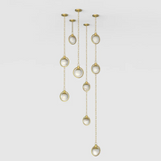 Tierna Alabaster Chandelier 5 Chains