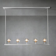 Bille De Crystal Ball Linear Chandelier 48” 60"