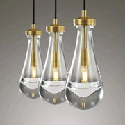 Raindrop Linear Chandelier 3-Light 22"