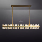 JC Bordeaux Wine-Glass  Rectangular Chandelier 72"