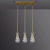 Raindrop Linear Chandelier 3-Light 22"