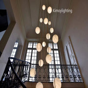 JC Share Alabaster Global Wavy Chandelier