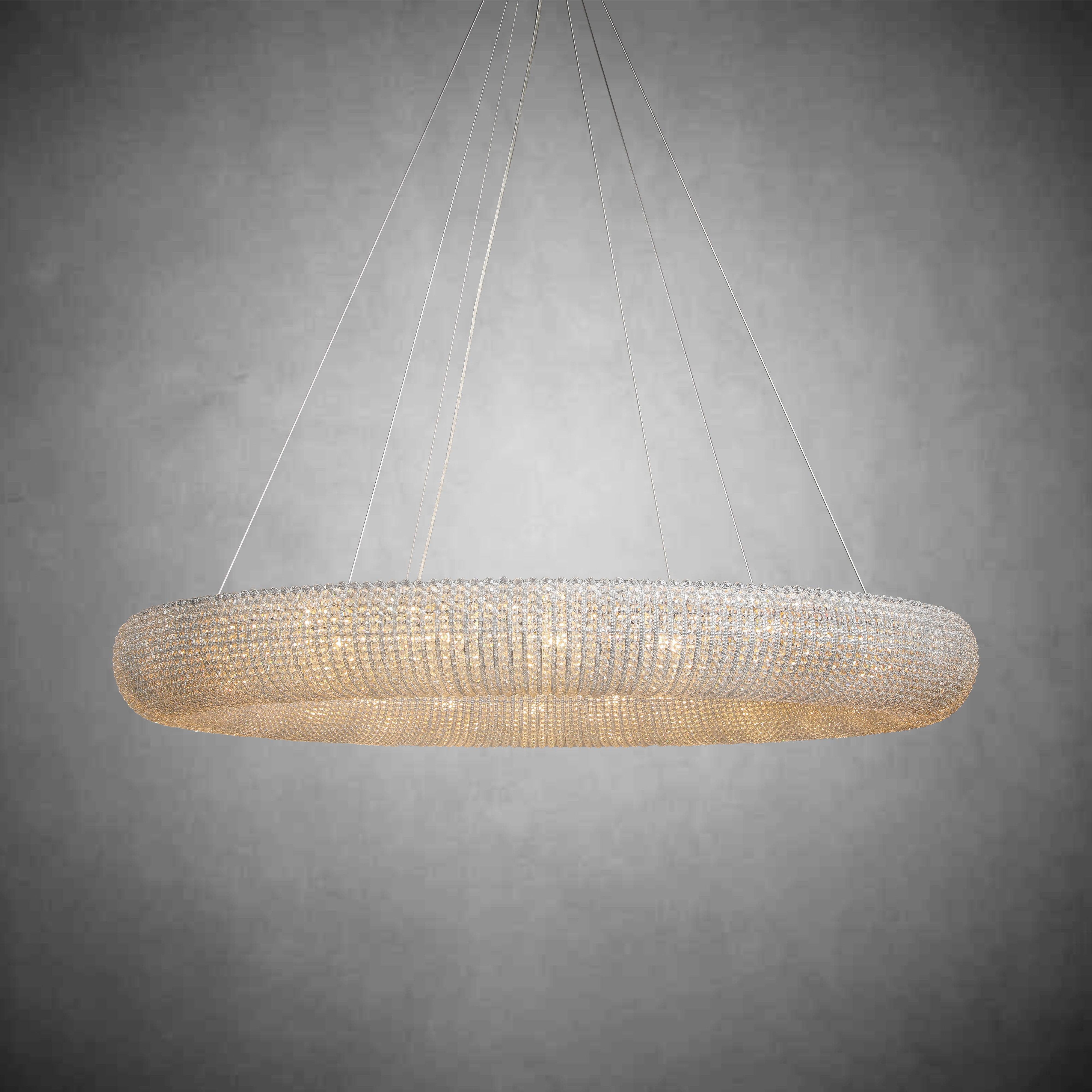 Halos Crystal Round LED Chandelier 32"41''59''72''