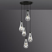 JC Raindrops Round Chandelier