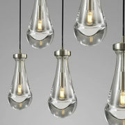 Raindrop Linear Chandelier 5-Light 36"