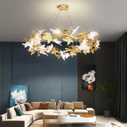 JC Branch Maple Leaf Crystal Chandelier