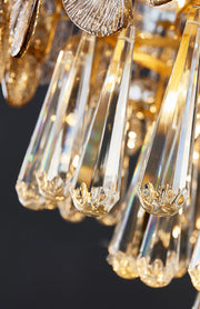 Copper Postmodern Luxury Crystal Chandelier